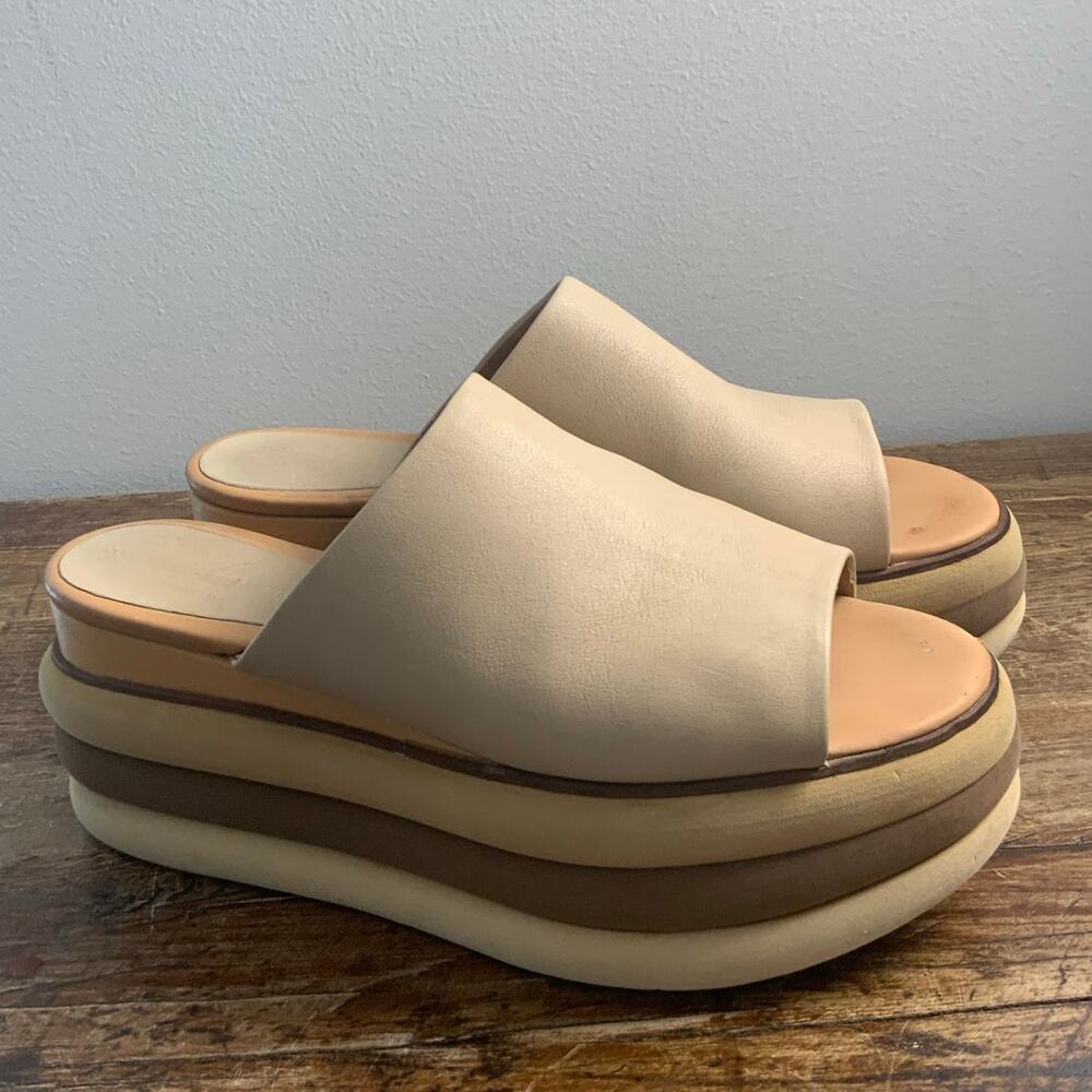 Paloma Barcel Platform Wedge Slides Size 40 - image 1